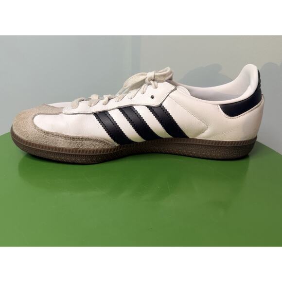 Adidas Samba Original Vegan Mens Shoes White Black Gum Bottom Sneakers Size 8 main image 7